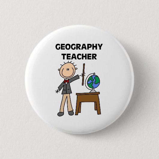 Geografie-Lehrer Button (Vorderseite)