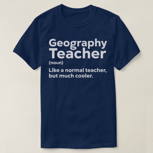Geografie-Lehrer Funny Definition Geologe T-Shirt (Design vorne)