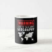Geografie Lehrer Funny Map setzt Weltgeschenk fort Kaffeetasse (Mittel)