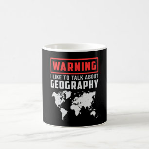 Geografie Lehrer Funny Map setzt Weltgeschenk fort Kaffeetasse