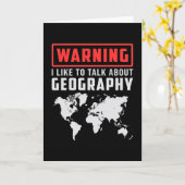 Geografie Lehrer Funny Map setzt Weltgeschenk fort Karte (Gelbe Blume)