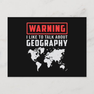 Geografie Lehrer Funny Map setzt Weltgeschenk fort Postkarte