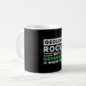 Geografie Lehrer Funny Map World Kontinente Gesche Kaffeetasse (Vorderseite Links)