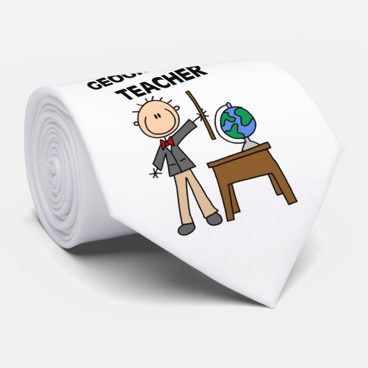 Geografie-Lehrer Krawatte (Gerollt)
