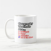 Geografie-Lehrer Quiz...Joke Kaffeetasse (Links)