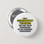 Geografie-Lehrer... Superior Intelligence Button (Vorne & Hinten)