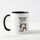 GEOGRAFIE-LEHRER T-Shirts und Geschenke Tasse (Links)