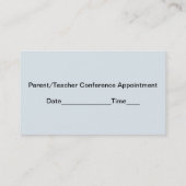 Geografie-Lehrer-Visitenkarte Terminkarte (Rückseite)