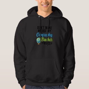 Geografie Lehrer Voice Geography Lehren Hoodie