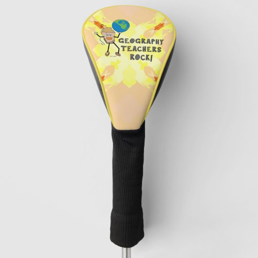 Geografie Lehrerrock Golf Headcover (Vorderseite)