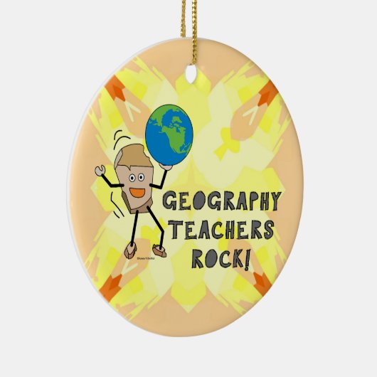 Geografie Lehrerrock Keramik Ornament (Rechts)