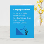 Geografie Lektion über ein lustiges Gedicht Karte (Gelbe Blume)