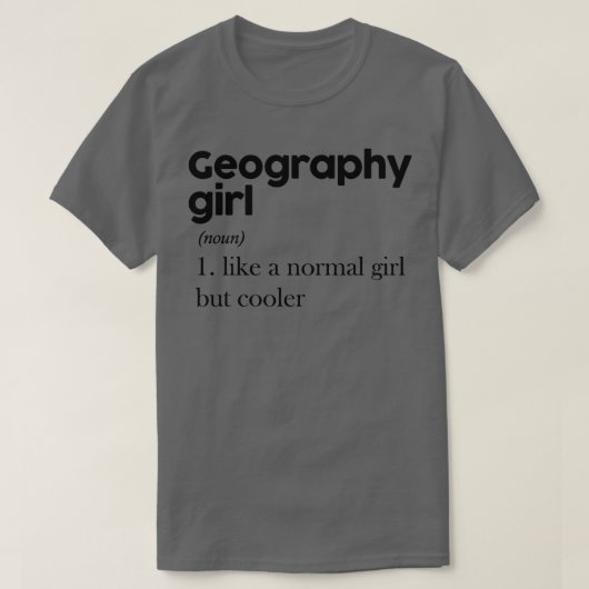 Geografie Mädchen 2 T-Shirt (Design vorne)