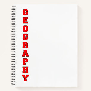 Geografie Notizblock