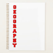 Geografie Planer (Vorderseite)