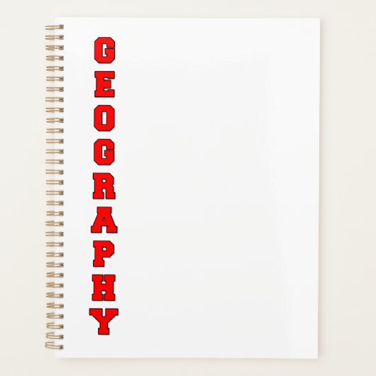 Geografie Planer (Vorderseite)