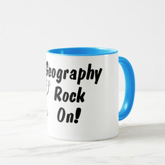 Geografie Rock On Tasse (VorderseiteRechts)