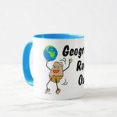 Geografie Rock On Tasse (Vorderseite Links)
