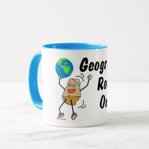 Geografie Rock On Tasse
