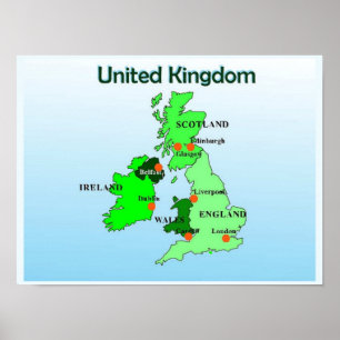 Geografie, Sozialstudien, Vereinigtes Königreich,  Poster