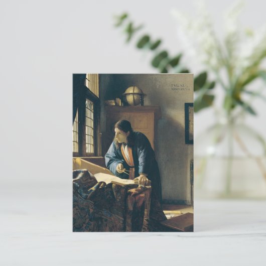 Geografie von Johannes Vermeer Postcard Postkarte (Stehend Vorderseite)