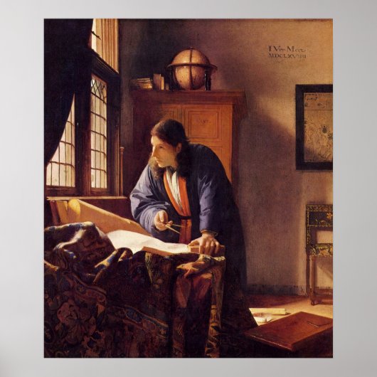 Geografie von Johannes Vermeer Poster (Vorne)