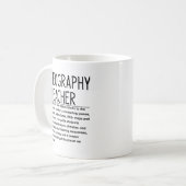 Geografielehrer Kaffeetasse (Vorderseite Links)