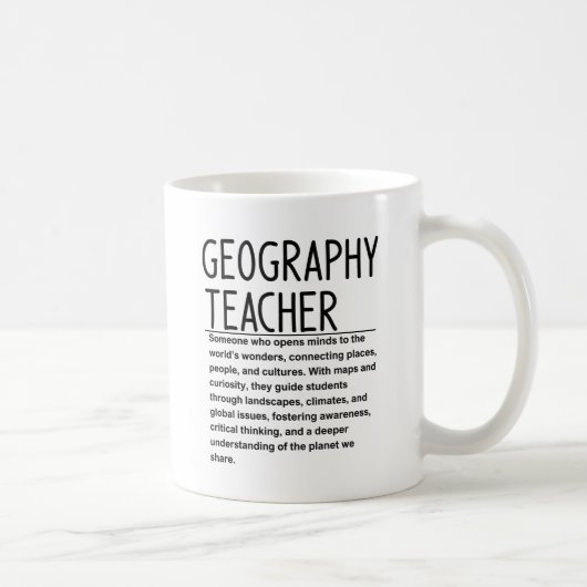 Geografielehrer Kaffeetasse (Rechts)
