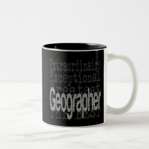 Geografin Extraordinaire Zweifarbige Tasse