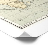 Geografisch-Statistische Weltkarte Poster (Ecke)