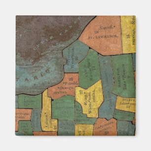 Geografische Analyse des Staat von New York Magnet