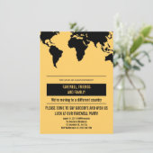 Geografische Bewegungsanzeige Ankündigung (Stehend Vorderseite)