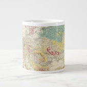 Geografische Karte Europa Jumbo-Tasse (Vorderseite)