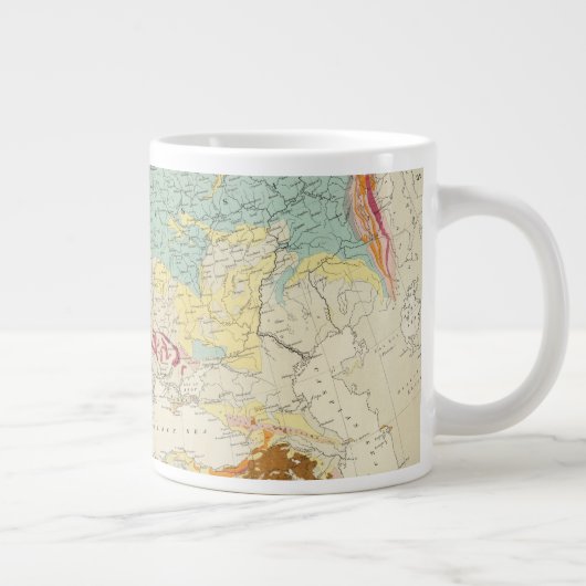 Geografische Karte Europa Jumbo-Tasse (Rechts)