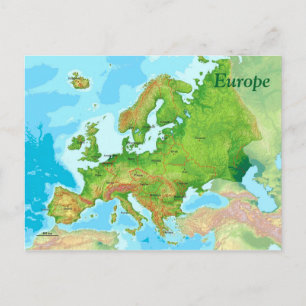 Geografische Karte Europas