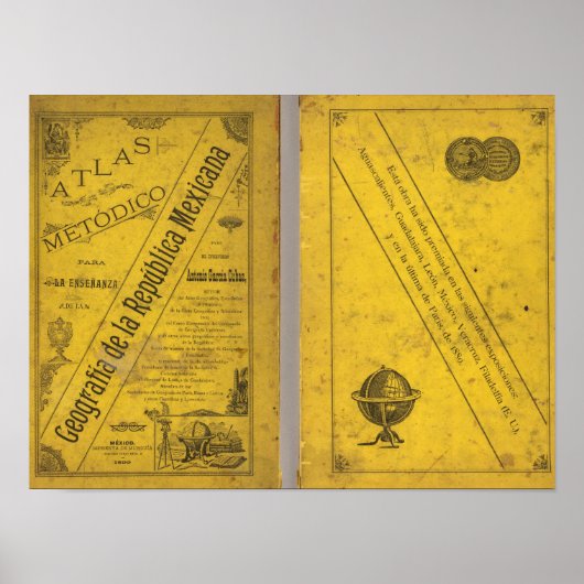 Geografische Karte Poster (Vorne)
