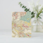 Geografische Landkarte Europa Postkarte (Stehend Vorderseite)