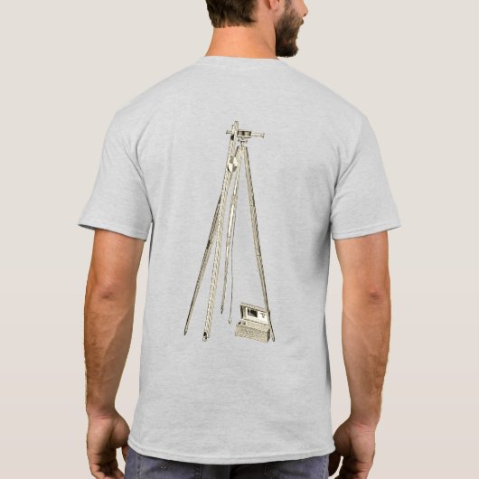 GEOGRAFISCHE MASSNAHME DER LANDÜBERWACHUNG T-Shirt (Rückseite)