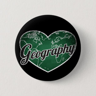 Geografische Retro-Herz-Blackboard-Liebe Button