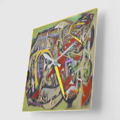 Geografische Rückwärtskontrolle Quadratische Wanduhr (Winkel)