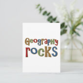 Geografische Steine Postkarte (Stehend Vorderseite)