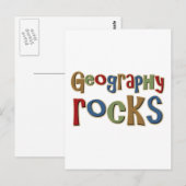 Geografische Steine Postkarte (Vorne/Hinten)