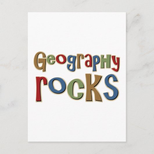 Geografische Steine Postkarte (Vorderseite)