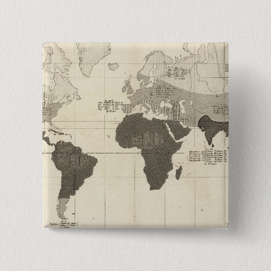 Geografische Verteilung der Vegetation Button (Vorderseite)