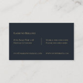 Geografische Visitenkarte (Rückseite)