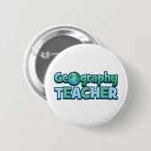 Geografischer Lehrer Button (Vorne & Hinten)