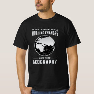 Geografischer Lehrer Funny Map World Kontinente Ge T-Shirt