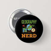 Geografischer Nerd Button (Vorne & Hinten)