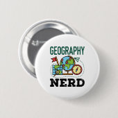 Geografischer Nerd Button (Vorne & Hinten)