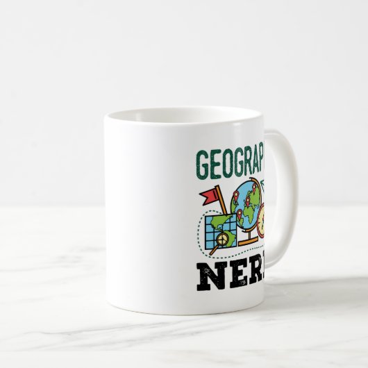 Geografischer Nerd Kaffeetasse (VorderseiteRechts)